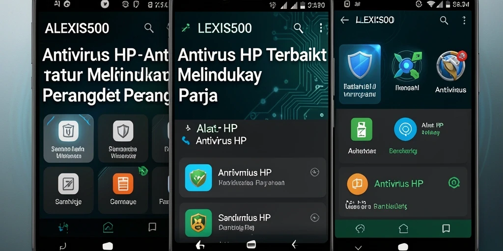 Tampilan antarmuka ALEXIS500 yang sederhana dan intuitif.