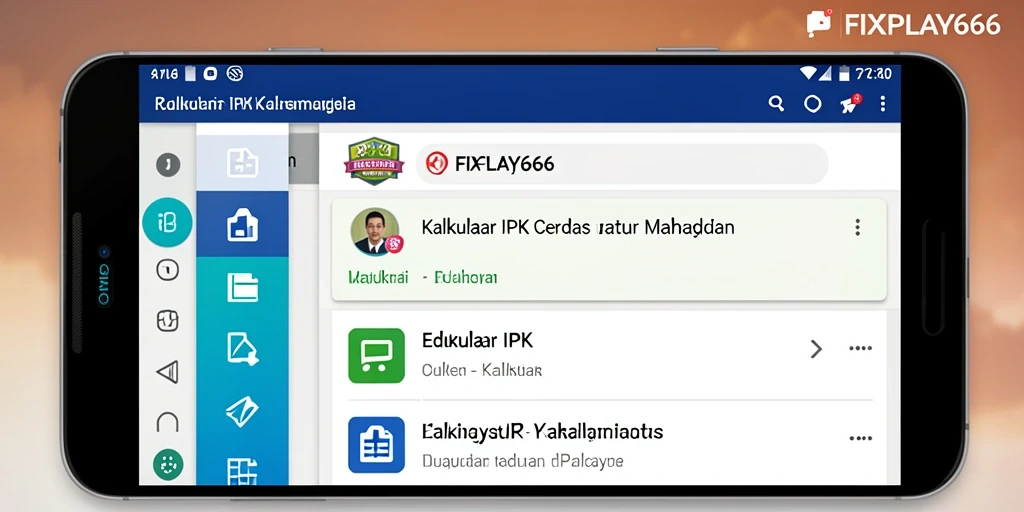 Tampilan antarmuka FIXPLAY666 yang user-friendly untuk Kalkulator IPK.