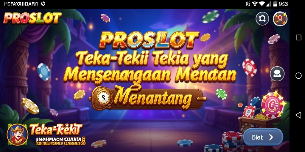 Tampilan permainan Teka-Teki PROSLOT yang menarik dan interaktif.