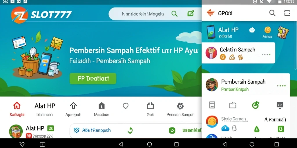 Antarmuka SLOT777 yang bersih dan fungsional untuk pembersihan sampah.