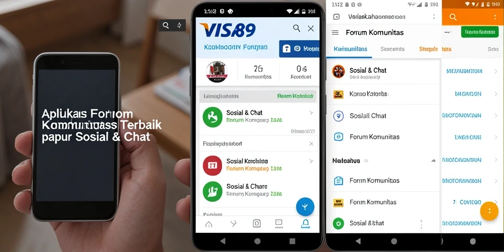 Tampilan antarmuka pengguna aplikasi forum komunitas VISA89.