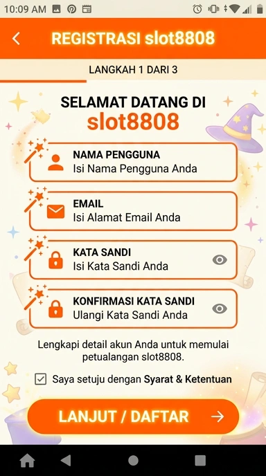 Daftar Akun Baru di slot8808 untuk Pengguna Android